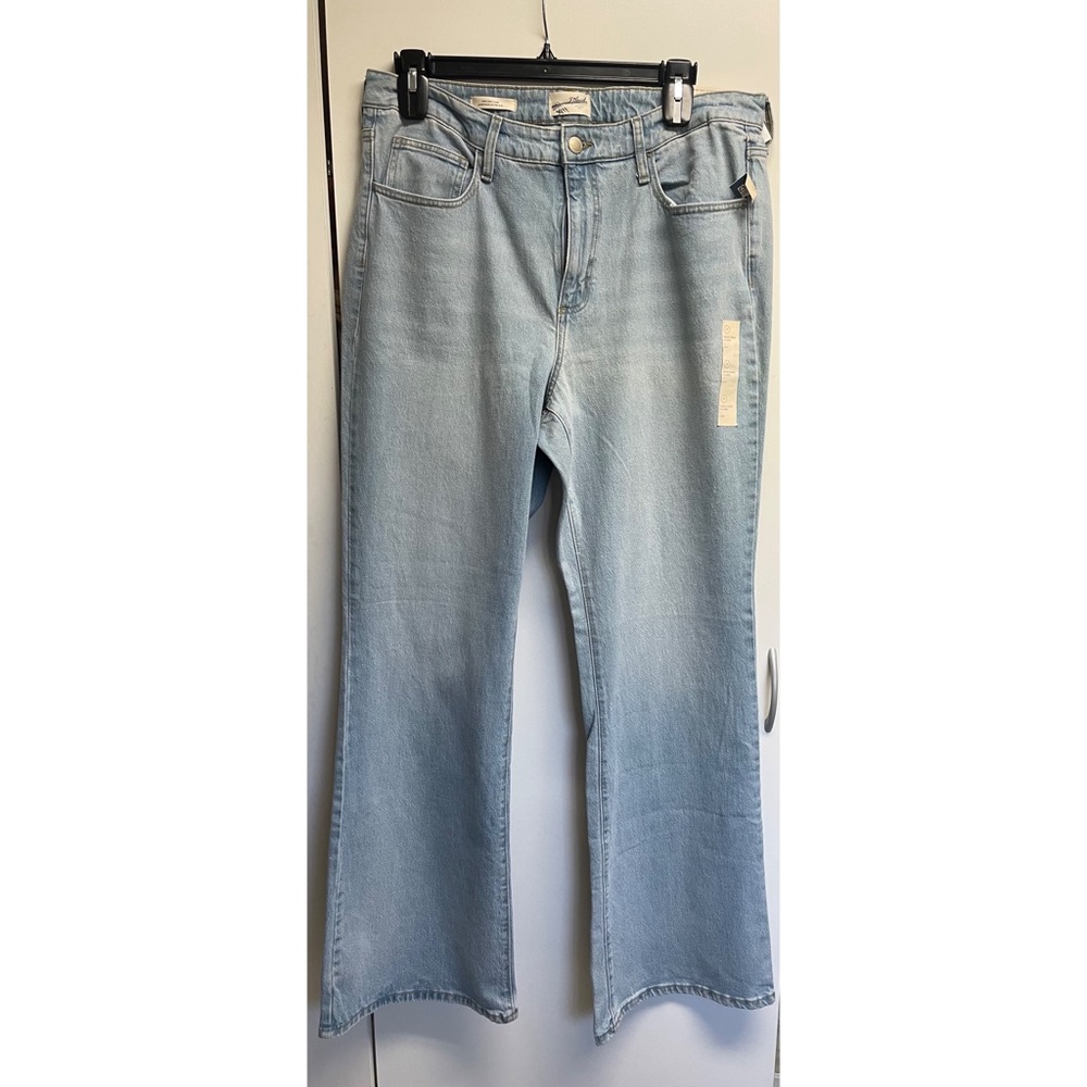 Light wash flare jeans